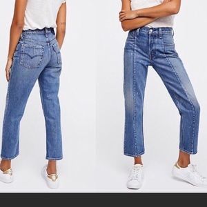 levi's altered straight leg jeans